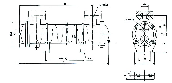 旋流式水冷卻器 旋流式水冷卻器