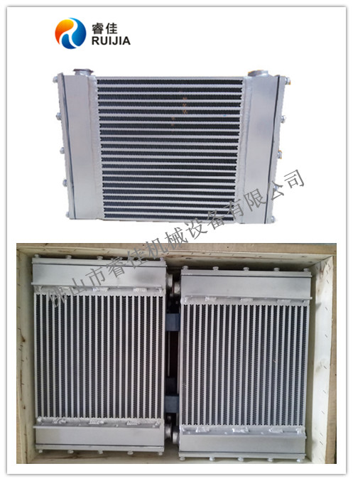 客戶訂做凌格風空壓機冷卻器！