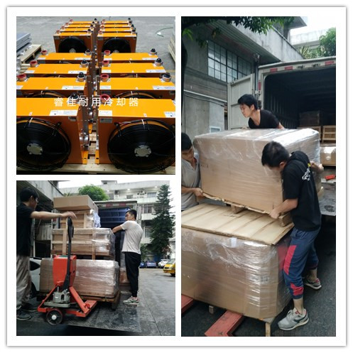 【上?！匡L雨無阻，<font color='red'>風冷式液壓油散熱器</font>發(fā)貨