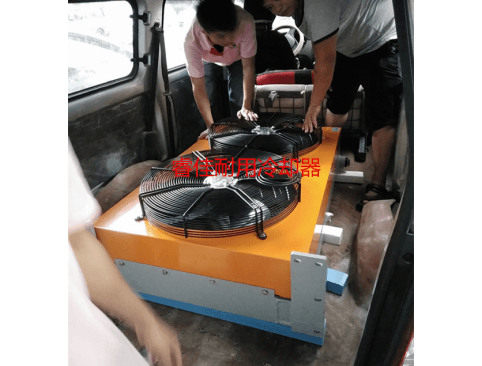 【深圳】客戶上門，風(fēng)冷式液壓油<font color='red'>換熱器</font>選型